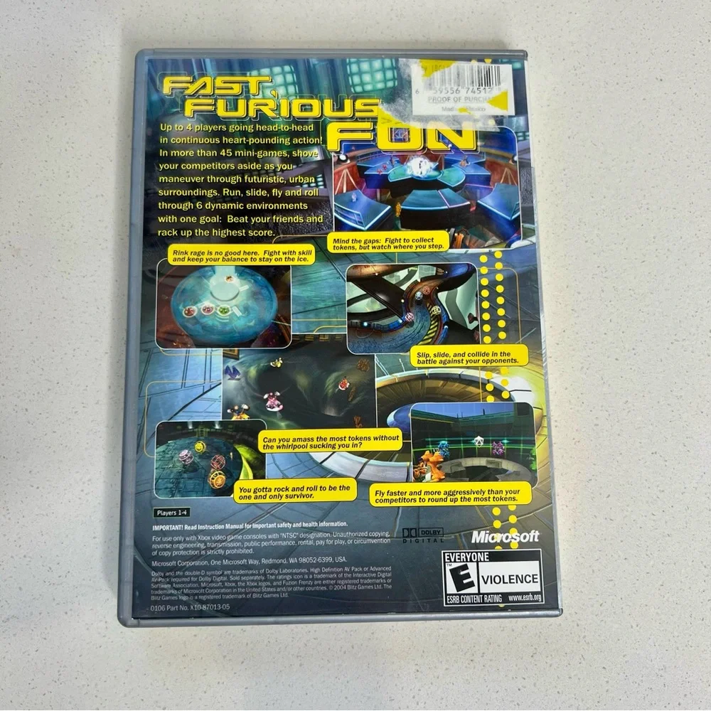 Xbox 360 Fuzion Frenzy video game